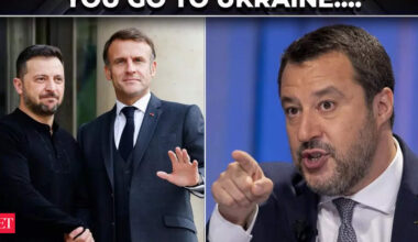 'Get lost! You go there': Italy’s Dy PM Salvini slams Macron over call to deploy troops to Ukraine - The Economic Times Video