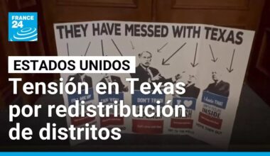 Aumentan tensiones por redistribución de distritos y control policial en Texas • FRANCE 24