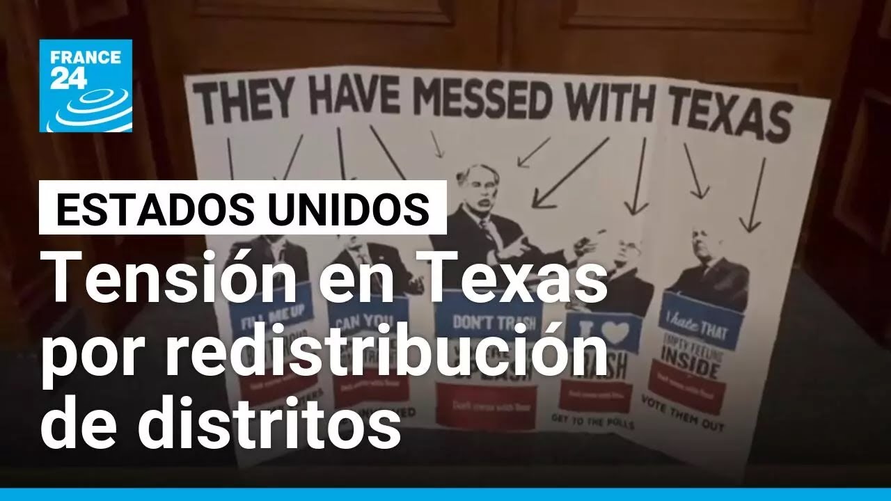 Aumentan tensiones por redistribución de distritos y control policial en Texas • FRANCE 24