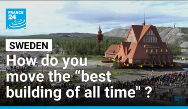 This Swedish church is moving 3 miles down the road • FRANCE 24 English