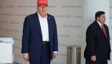 Trump’s hand makeup has returned after questions about president’s health over swollen ankle sightings