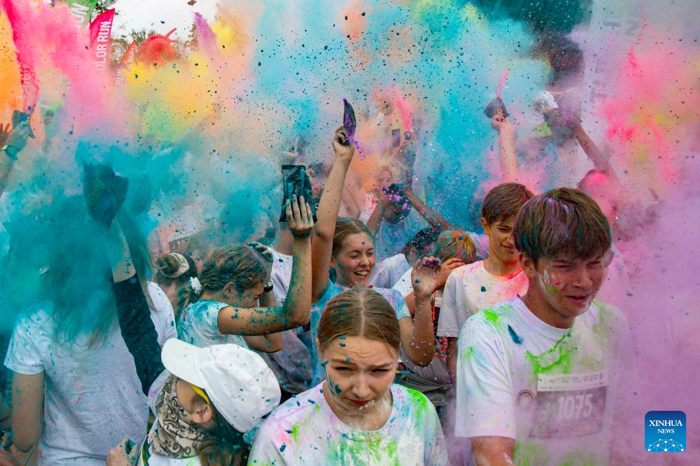 Color Run held in Jurmala, Latvia-Xinhua