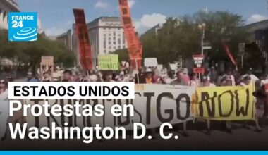 Manifestaciones en Washington D. C. en rechazo al despliegue de tropas de la Guardia Nacional
