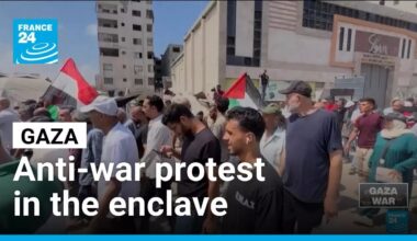 Anti-war protest in Gaza City as Israel prepares offensive • FRANCE 24 English