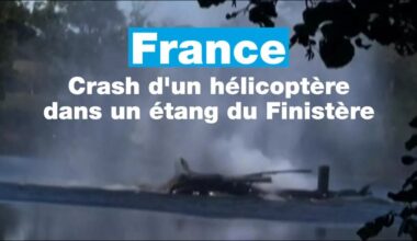 France : crash d'un hélicoptère dans un étang du Finistère • FRANCE 24