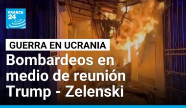 Persisten bombardeos en Ucrania con reunión Trump – Zelenski como telón de fondo