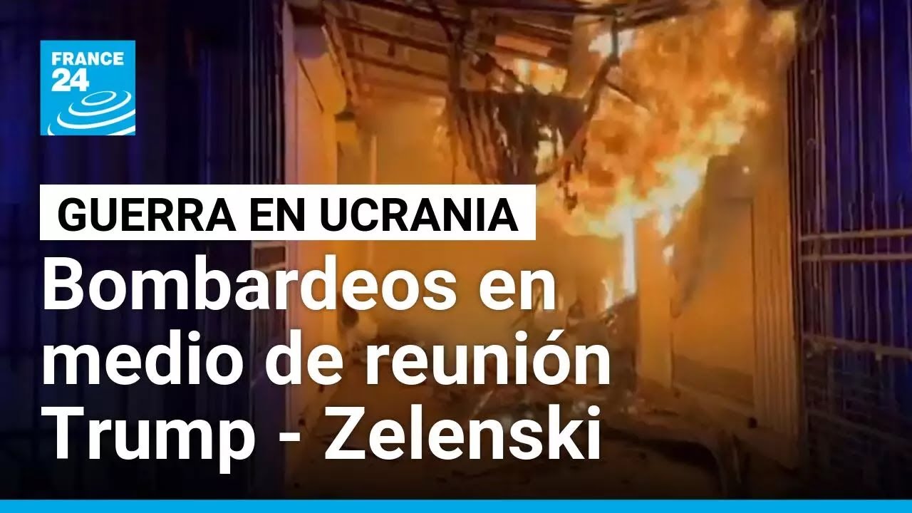 Persisten bombardeos en Ucrania con reunión Trump – Zelenski como telón de fondo