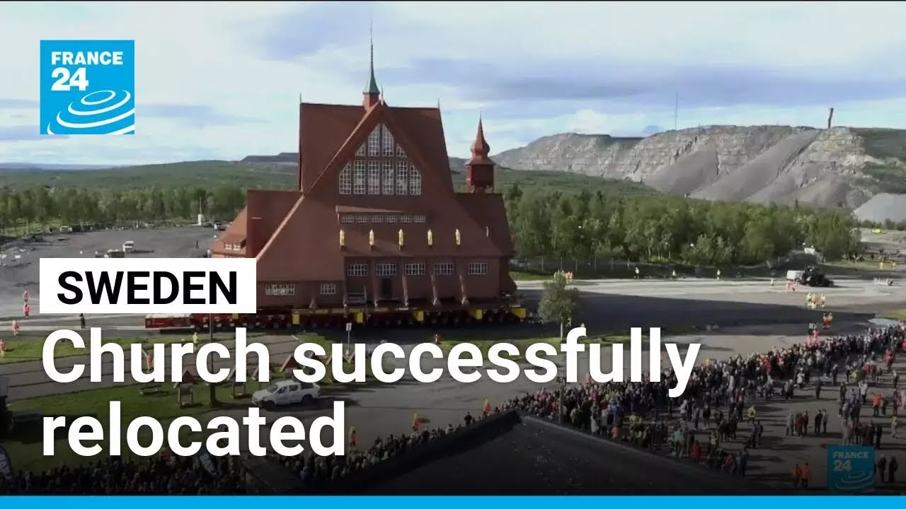 Wooden Swedish church successfully relocated • FRANCE 24 English