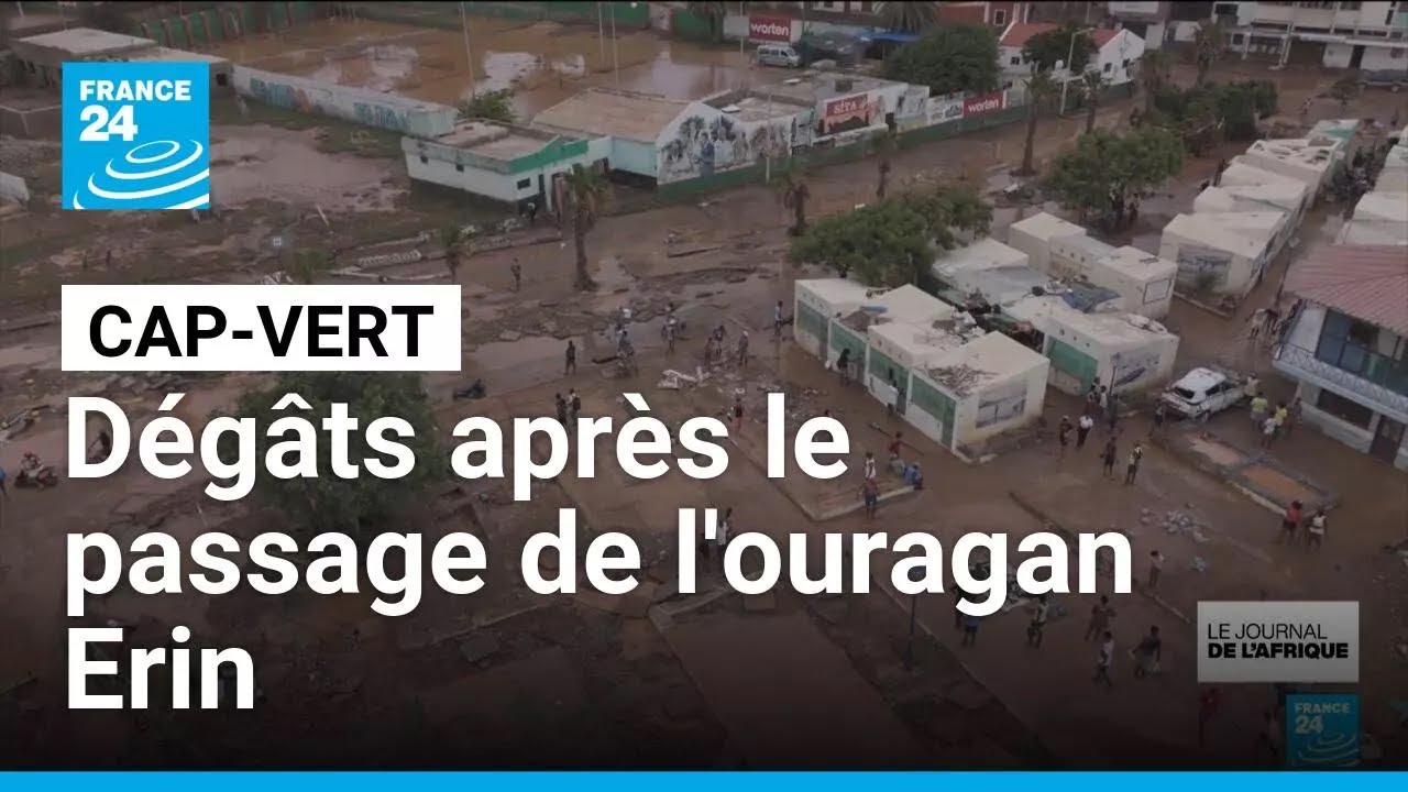 Cap-Vert : dégâts après le passage de la tempête tropicale Erin • FRANCE 24
