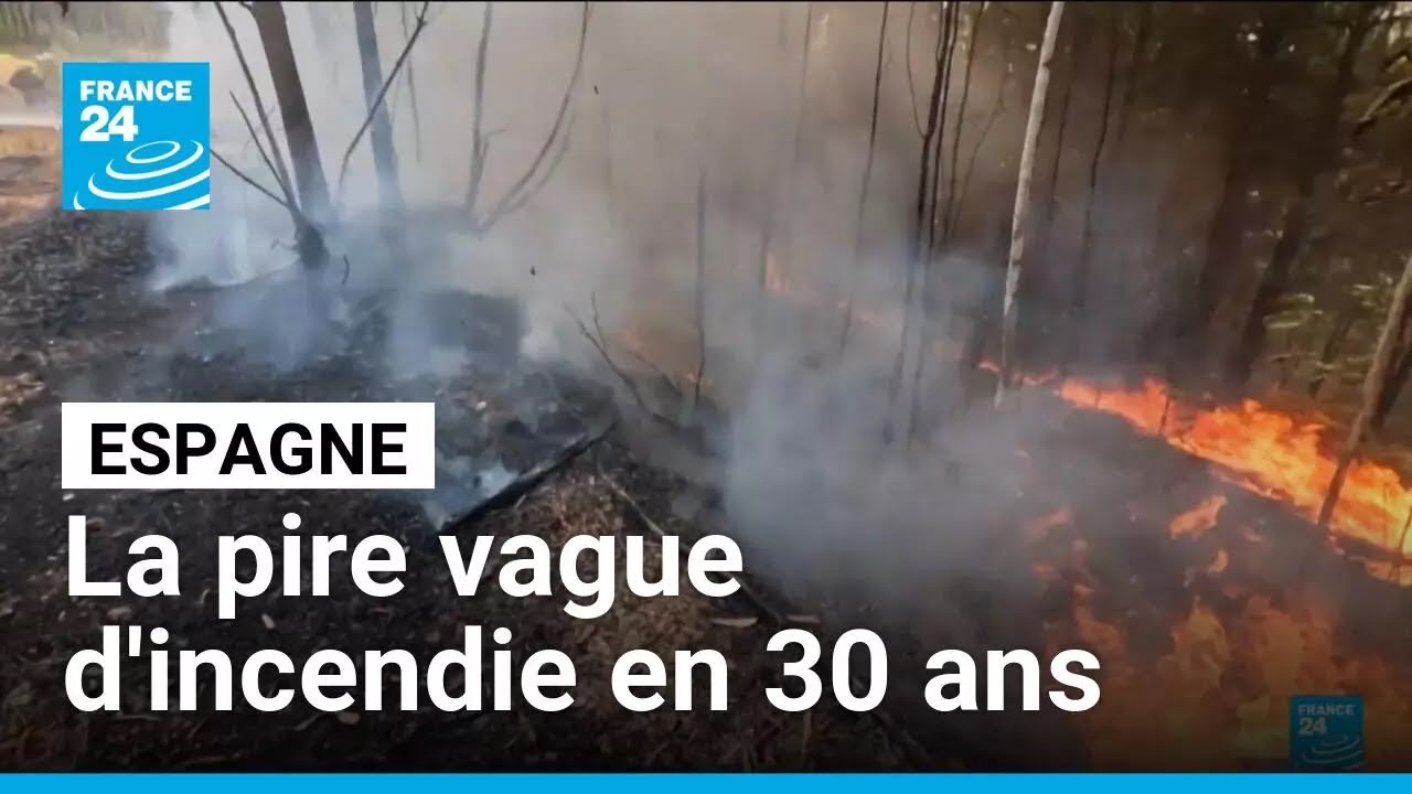 Espagne : la pire vague d'incendie en 30 ans • FRANCE 24