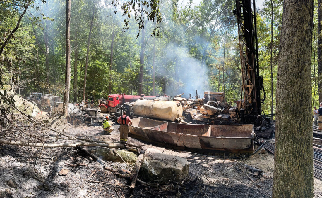 Natural gas, crude oil ignited at orphan well site | News, Sports, Jobs