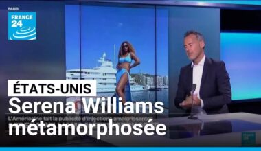 Serena Williams critiquée pour avoir fait la publicité d'injections amaigrissantes • FRANCE 24