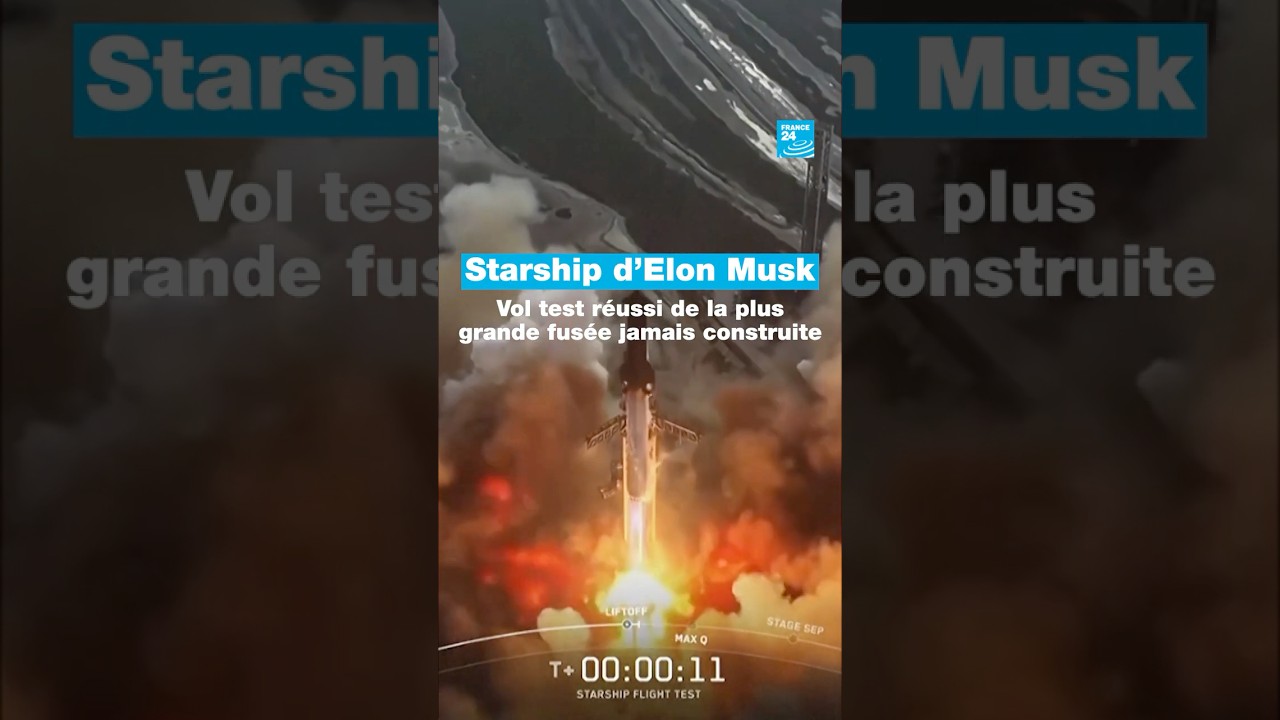 🚀 #Starship d'Elon #Musk : vol test réussi de la plus grande #fusée jamais construite • FRANCE 24