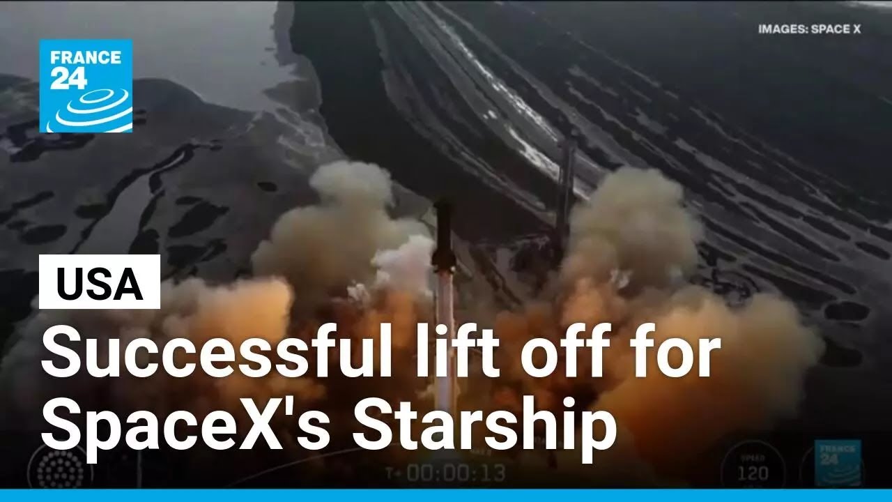 Latest launch of SpaceX's Starship successfully deploys 8 dummy satellites • FRANCE 24 English