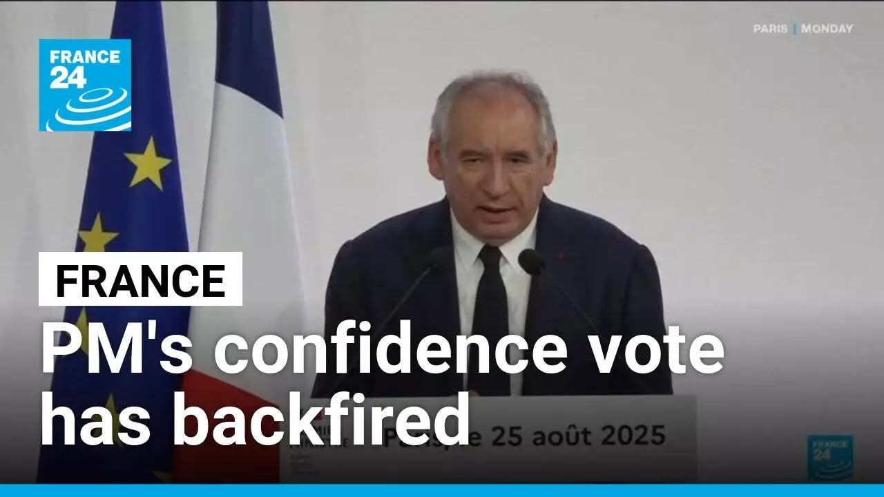 France plunges back into crisis after PM Bayrou's confidence vote backfires • FRANCE 24 English