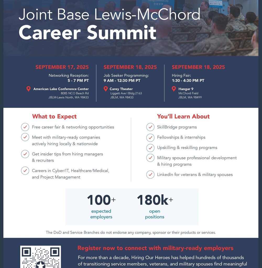 Hiring Our Heroes Career Summit coming to JBLM