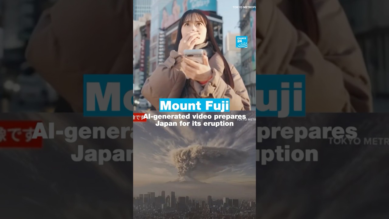 Mont Fuji: AI-generated video prepares Japan for its eruption • FRANCE 24 English