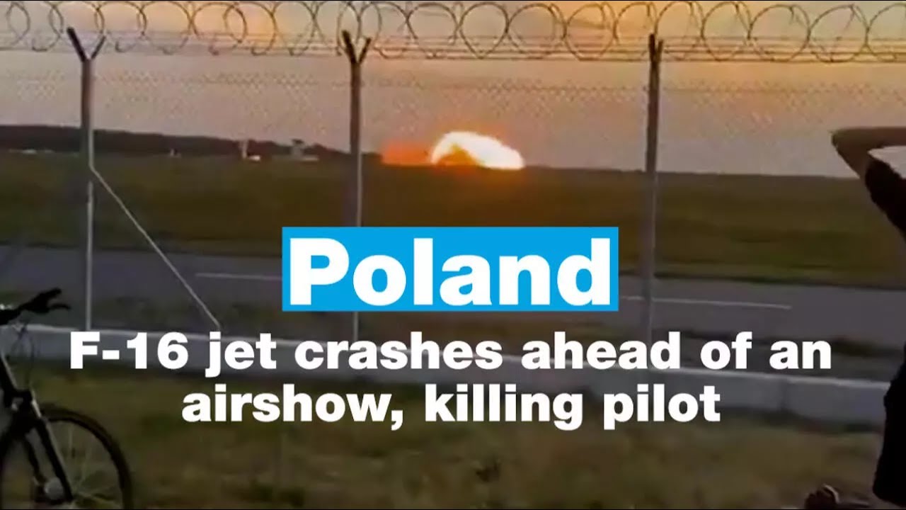 Poland: F-16 jet crashes ahead of air show, killing pilot • FRANCE 24 English