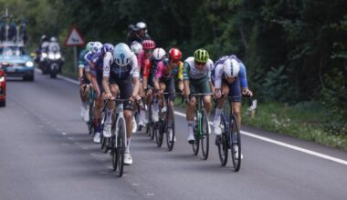 El pelotón, durante la etapa 7 de la Vuelta a España.