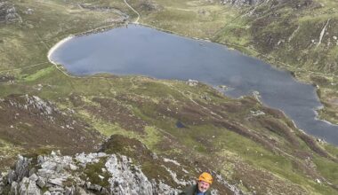 Veiw from the eastern ridge of y garn (my dad in the photo)
