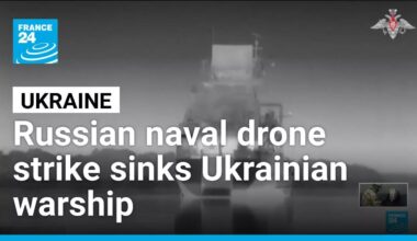 Ukrainian warship sunk by naval drone, killing 2 crew members • FRANCE 24 English