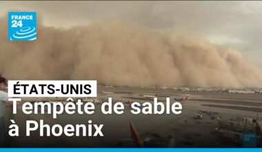 États-Unis : une tempête de sable spectaculaire traverse la ville de Phoenix • FRANCE 24