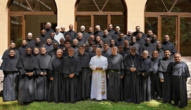 Pope with his Augustinian confreres, 2 June 2025  ©Osafund - Fondazione Agostiniani nel Mondo