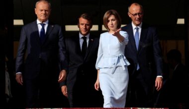 In Moldova, Macron condemns Kremlin 'lies' and 'propaganda' ahead of elections