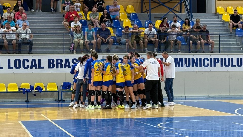 Handbal: Corona Brașov, victorie la scor cu CSM Galați FOTO
