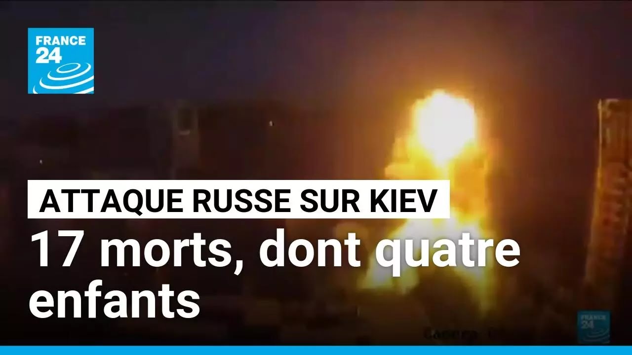 Ukraine : 17 morts, dont quatre enfants, dans la plus vaste attaque russe depuis un mois