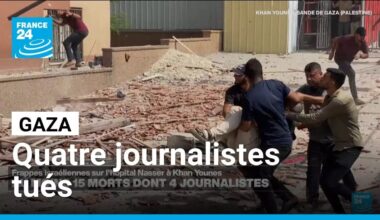 Gaza : quatre journalistes tués dans des frappes israéliennes sur un hôpital • FRANCE 24