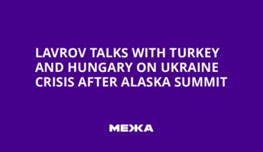 Lavrov Talks with Turkey and Hungary on Ukraine Crisis After Alaska Summit