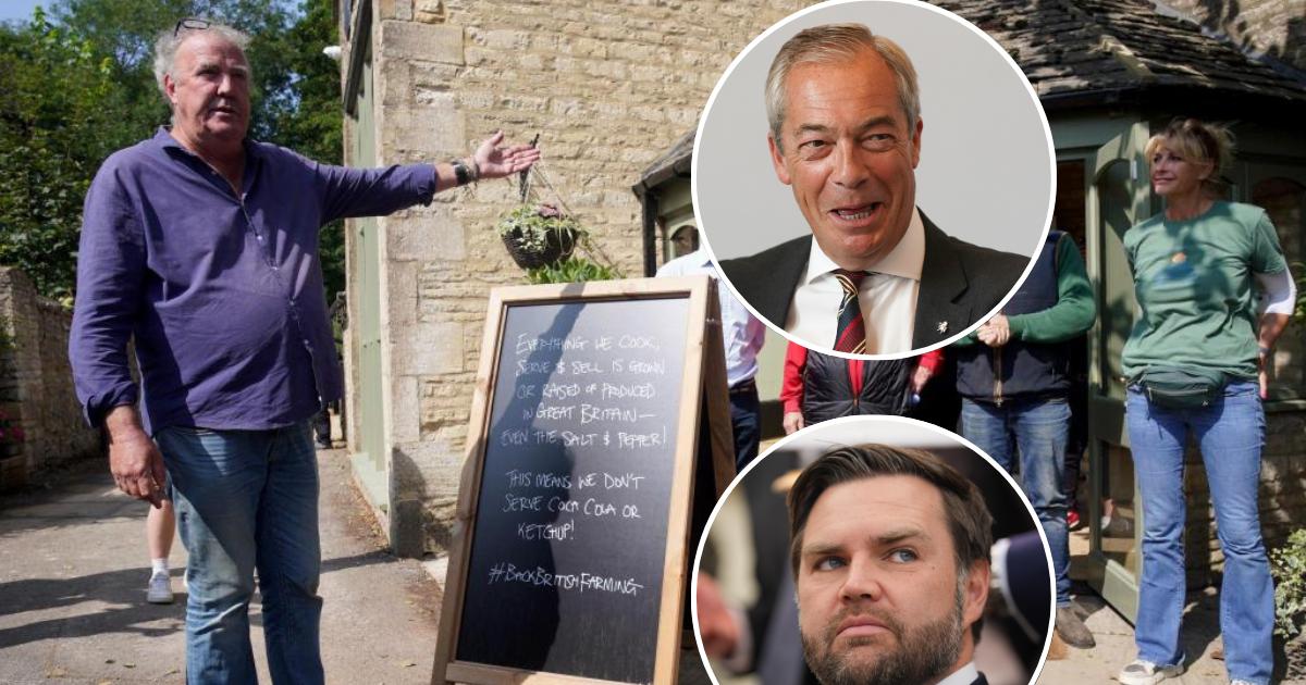 Nigel Farage and JD Vance 'to meet' at Jeremy Clarkson pub