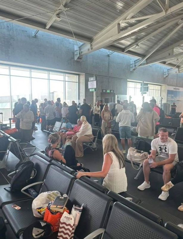 Passengers in Cyprus were forced to sleep on the floor after a series of delays and cancellations