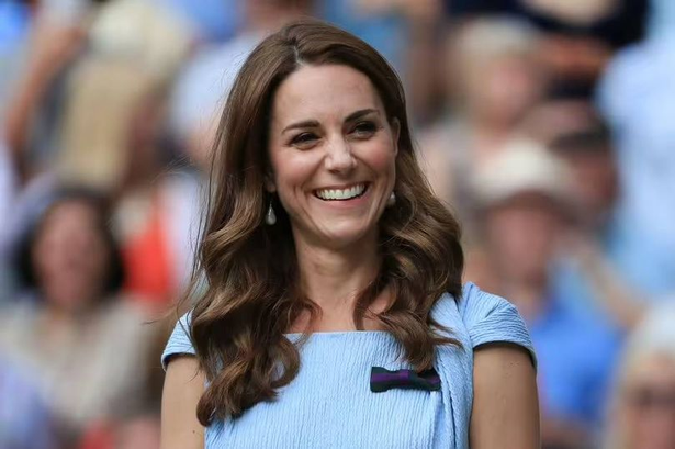 Kate Middleton wore the Clarins Lip Perfector to Wimbledon in 2019  