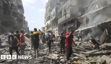 Israel bombards Gaza City as UK and allies urge action against 'unfolding famine'