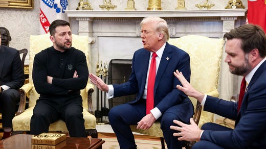 Senast Ukrainas president Volodymyr Zelenskyj besökte Vita huset, i februari, anklagades han av Donald Trump och JD Vance för att vara respektlös och otacksam.