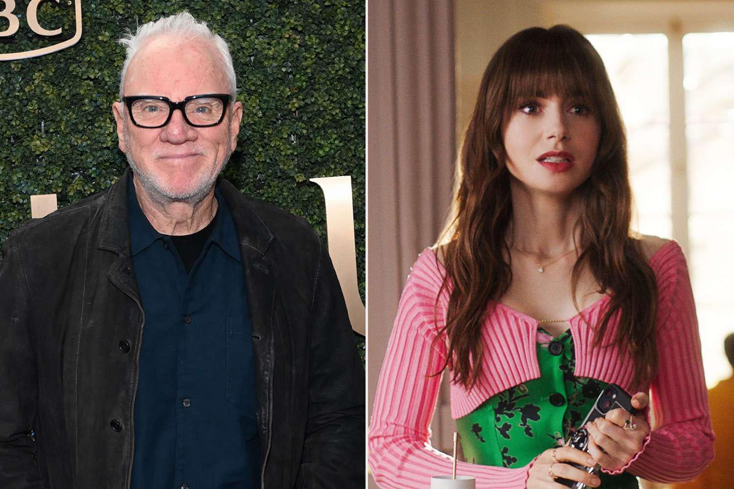 Malcolm McDowell Says He Isn't a Fan of Daughter-in-Law Lily Collins' Emily in Paris: 'Not My Kind of Thing'