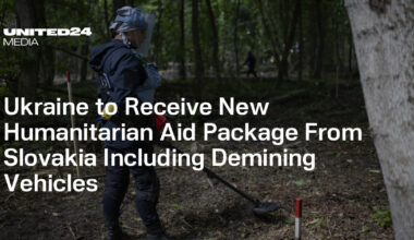 Ukraine to Receive New Humanitarian Aid Package From Slovakia Including Demining Vehicles — UNITED24 Media