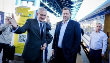 German vice chancellor, Norwegian premier arrive in Kyiv –  VIDEO