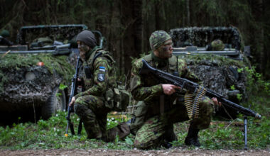Estonian Army troops