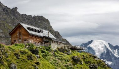 A night in Cabane Mont Fort in Switzerland
