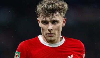 LONDON, ENGLAND - Sunday, February 25, 2024: Liverpool's Bobby Clark during the Football League Cup Final match between Chelsea FC and Liverpool FC at Wembley Stadium. Liverpool won 1-0 after extra-time. (Photo by David Rawcliffe/Propaganda)