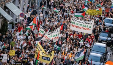 Anti-Israel, pro-Palestinian protest draws thousands in Copenhagen