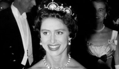Princess Margaret attends a reception at Mansion House in London on May 12, 1958 (PA Images/Alamy)