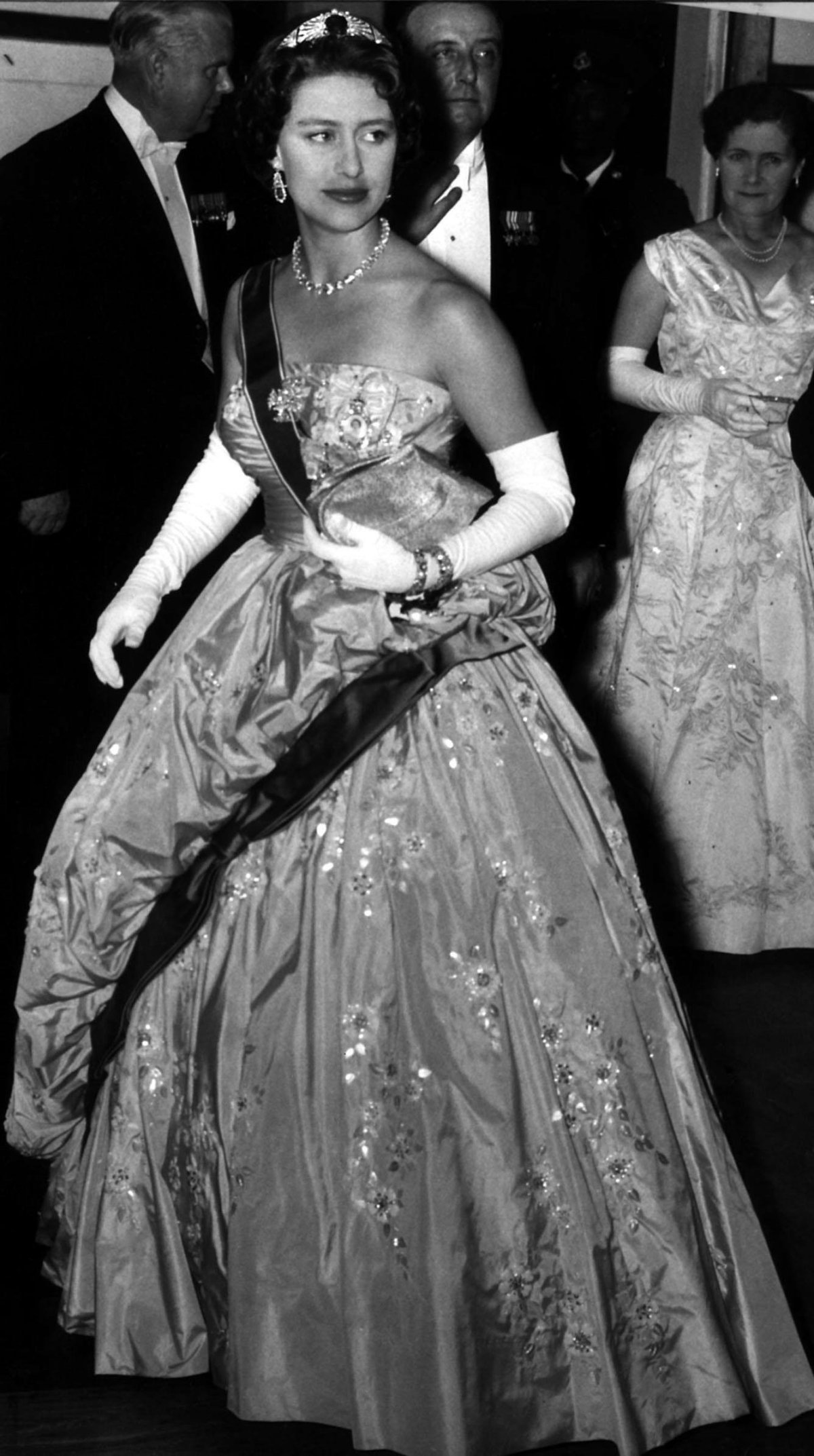 Princess Margaret attends a reception and garden party at Government House in Georgetown, Guyana on April 30, 1958 (Trinity Mirror/Mirrorpix/Alamy)