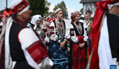 Seto Kingdom celebration held in Saatse village of Setomaa county, southern Estonia-Xinhua