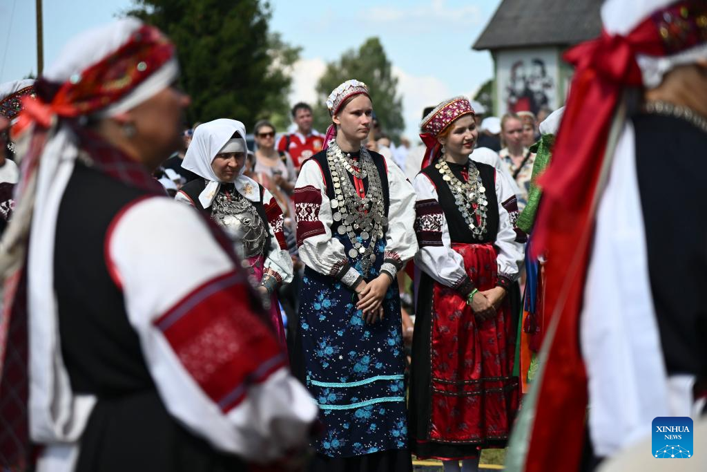 Seto Kingdom celebration held in Saatse village of Setomaa county, southern Estonia-Xinhua