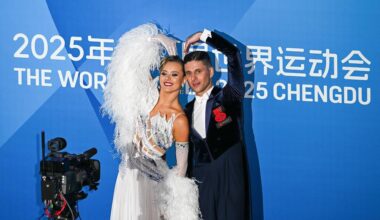 Moldova's Glukhov, Glazunova win standard dance gold at 2025 World Games -Xinhua