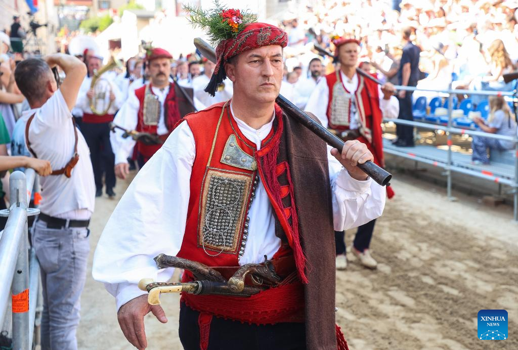 Alka tournament held in town of Sinj, Croatia-Xinhua